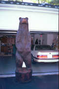 Artisans of the Valley feature Chainsaw Carving by Bob Eigenrauch - Bear in the Garage