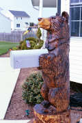 Artisans of the Valley feature Chainsaw Carving by Bob Eigenrauch - Bear Mailbox Side View