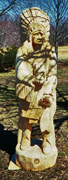 Artisans of the Valley feature Chainsaw Carving by Bob Eigenrauch - Native American Cheif Unfinished