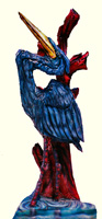 Artisans of the Valley feature Chainsaw Carving by Bob Eigenrauch - Blue Heron Closeup