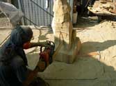 Step 12 Timberwolf Chainsaw Carving - Bob Eigenrauch