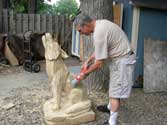 Step 15 Timberwolf Chainsaw Carving - Stan Saperstein