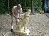 Step 16 Timberwolf Chainsaw Carving - Stan Saperstein