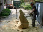 Step 6 Timberwolf Chainsaw Carving - Bob Eigenrauch