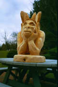 Artisans of the Valley feature Chainsaw Carving by Bob Eigenrauch - Fantasy Oger
