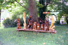 Artisans of the Valley feature Chainsaw Carving by Bob Eigenrauch - Group of Carvings