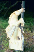 Artisans of the Valley feature Chainsaw Carving by Bob Eigenrauch - Unfinished Horse Side View Left