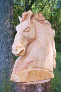 Artisans of the Valley feature Chainsaw Carving by Bob Eigenrauch - Unfinished Bust Profile