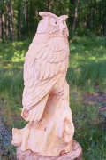 Artisans of the Valley feature Chainsaw Carving by Bob Eigenrauch - Unfinished Owl