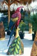 Artisans of the Valley feature Chainsaw Carving by Bob Eigenrauch - Perched Parot