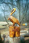 Artisans of the Valley feature Chainsaw Carving by Bob Eigenrauch - Pelican
