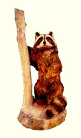 Artisans of the Valley feature Chainsaw Carving by Bob Eigenrauch - Standing Racoon