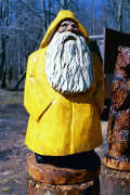 Artisans of the Valley feature Chainsaw Carving by Bob Eigenrauch - Bearded Man Fisherman