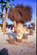 Artisans of the Valley feature Chainsaw Carving by Bob Eigenrauch - Tiki with Grass Hair