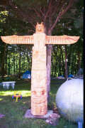 Artisans of the Valley feature Chainsaw Carving by Bob Eigenrauch - Toteum with Wings
