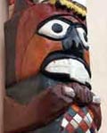 Hand carved custom totem pole - The Beaver (Click to view larger picture)