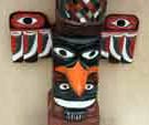 Hand carved custom totem pole - The Raven (Click for larger picture)