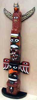 Large Scale Totem Pole by Stanley D Saperstein