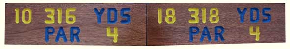 Golf Course Signs - Solid Mahogany CNC Routed Letters